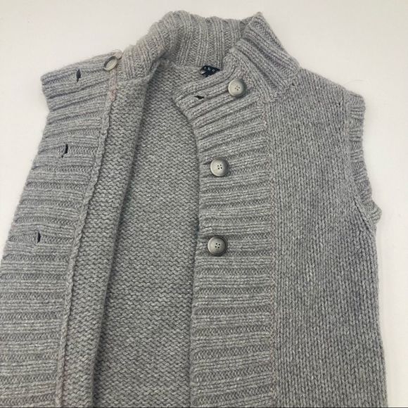 Theory grey button up vest - Picture 3 of 7